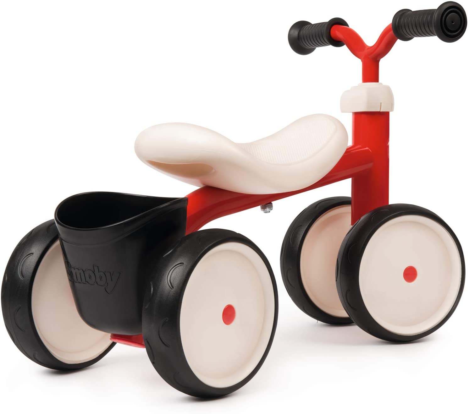 Самый первый детский беговел с 4-мя бесшумными колесами EVA, красный  